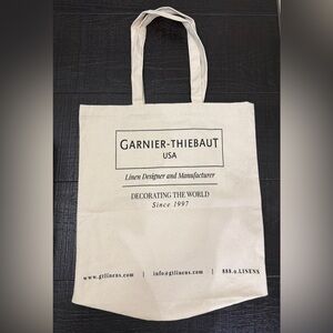 Cream Linen Tote Bag